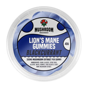 Mushroom Bakehouse Lion’s Mane Gummies Blackcurrant 200mg Mushroom Extract