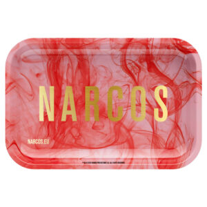 Narcos Metal Rolling Tray Pink Small 14 x 18 cm